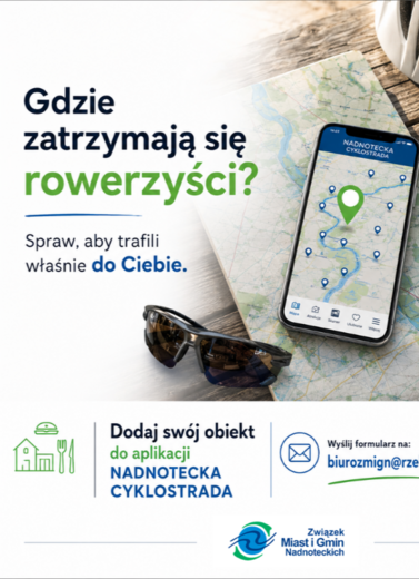 Dodaj sw&oacute;j obiekt do aplikacji Nadnotecka Cyklostrada